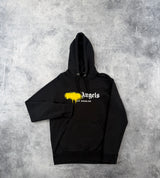 Palm angels black LA spray hoodie