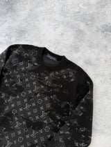 Louis Vuitton distressed monogram wool jumper
