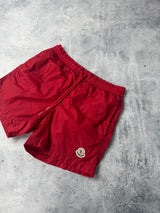 Moncler red swim shorts