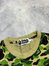 Bape green camo shark tee