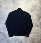 Moncler navy tricot cardigan