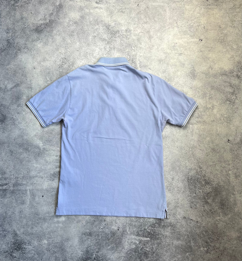 Stone island blue polo shirt
