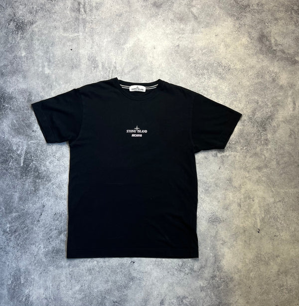 Stone island 2020 black archivio graphic tee