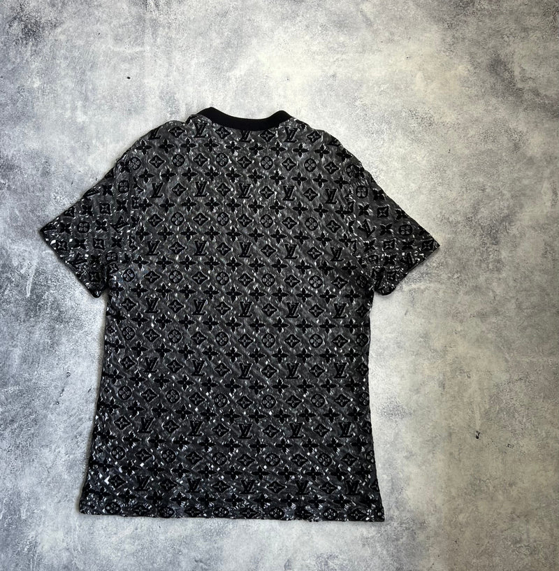 Louis Vuitton grey & black monogram tee