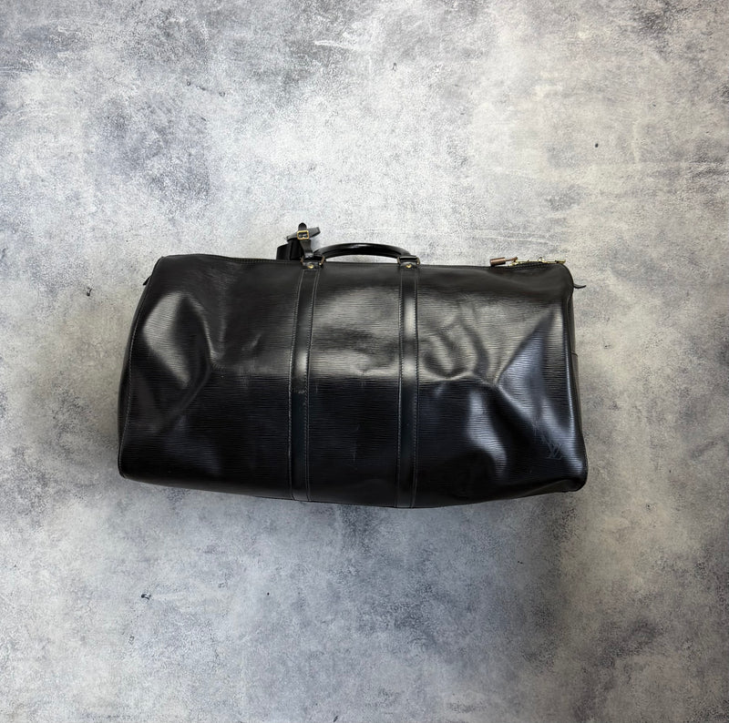 Louis Vuitton vintage black Epi leather keepall 55