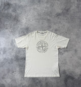 Stone island compass white tee