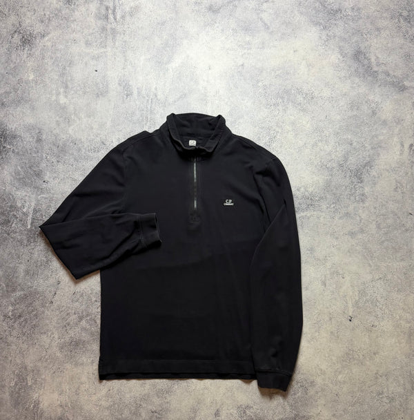 CP company black CP logo polo shirt
