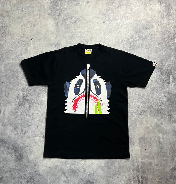 Bape black panda graphic tee