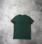 Moncler green double logo tee
