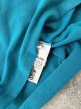 Stone island teal blue polo shirt