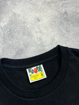 Bape x medicom bearbrick black tee