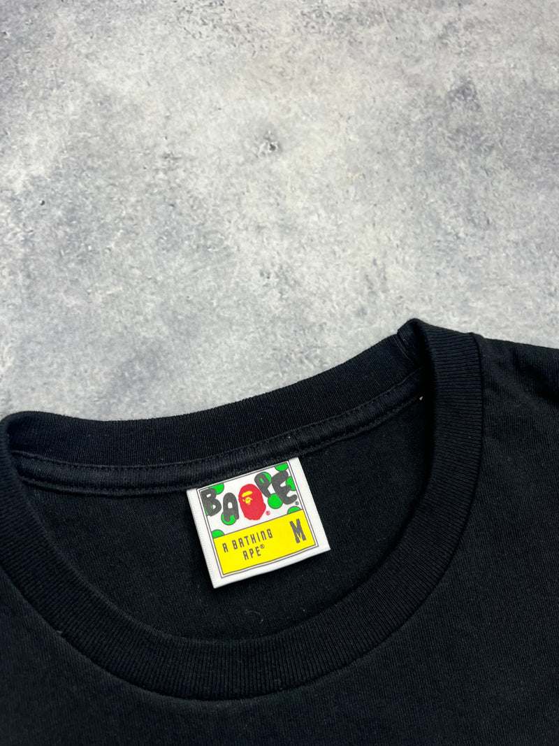 Bape x medicom bearbrick black tee