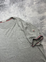 Moncler grey arm logo tee