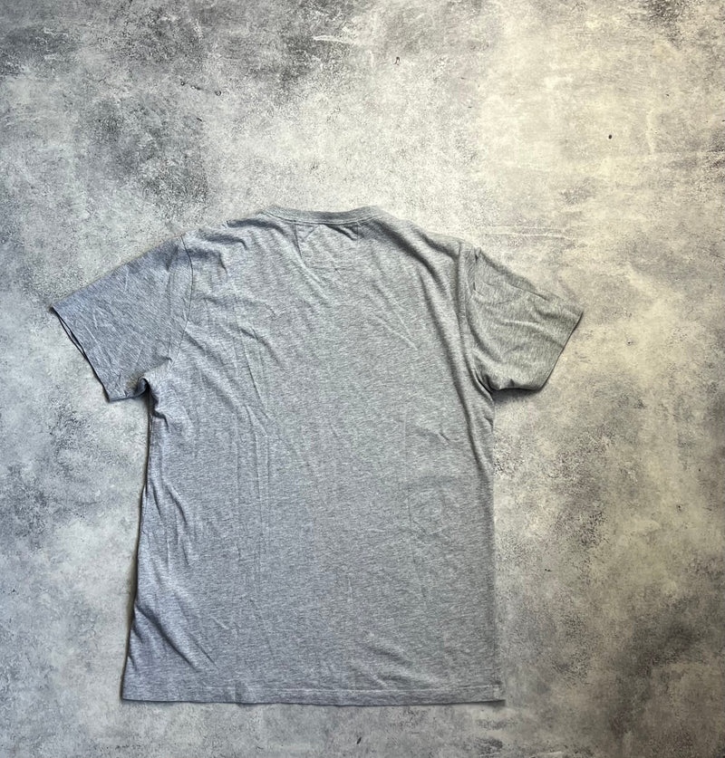 CP company grey block logo tee
