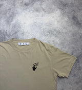 Off-white bubble arrows light beige tee