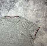 Moncler grey arm logo tee