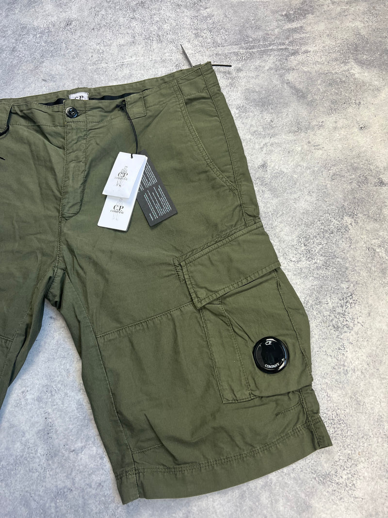 CP company khaki cargo shorts