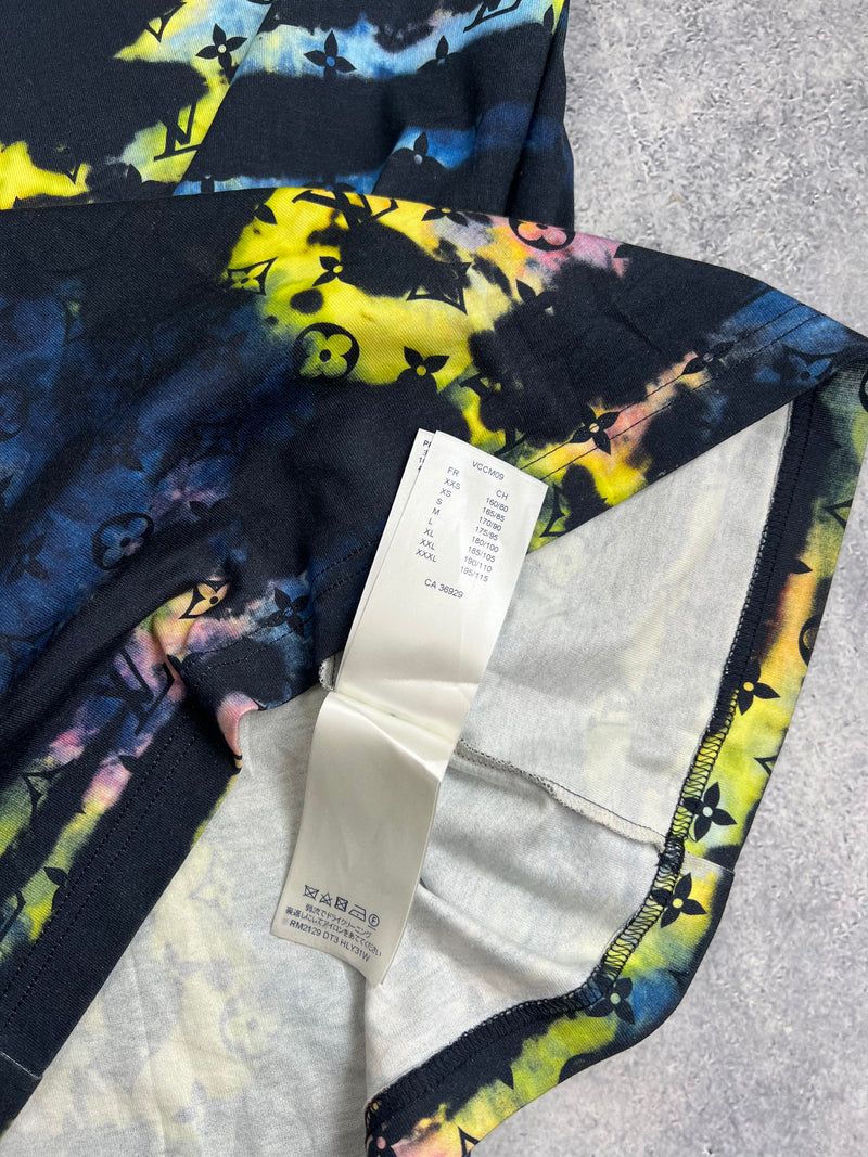 Louis Vuitton monogram tie & dye printed tee