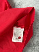 Moncler red polo shirt