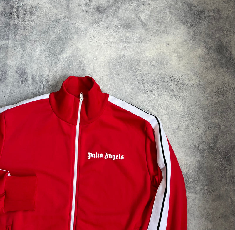 Palm angels red track jacket