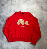 Palm angels red kill the bear jumper