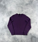Palm angels purple curved logo jumper
