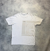 Stone island white graphic tee