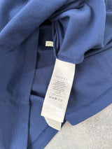 Gucci navy blue stripe polo shirt