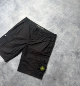 Stone island SS22 black cargo shorts