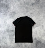 Moncler black arm logo tee