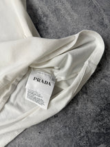 Prada white nylon pocket tee
