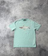 Palm angels baby blue shark tee
