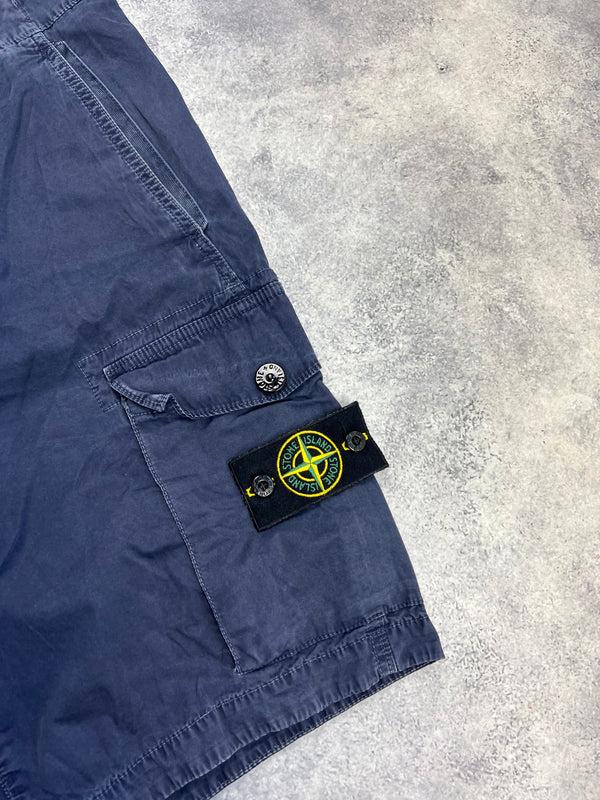 Stone island 2017 navy blue cargo shorts