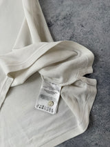 Moncler white polo shirt