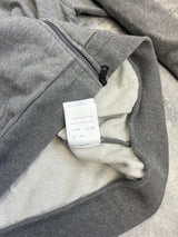 Moncler grey logo print cotton track jacket