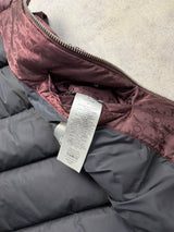 Dior burgundy down vest