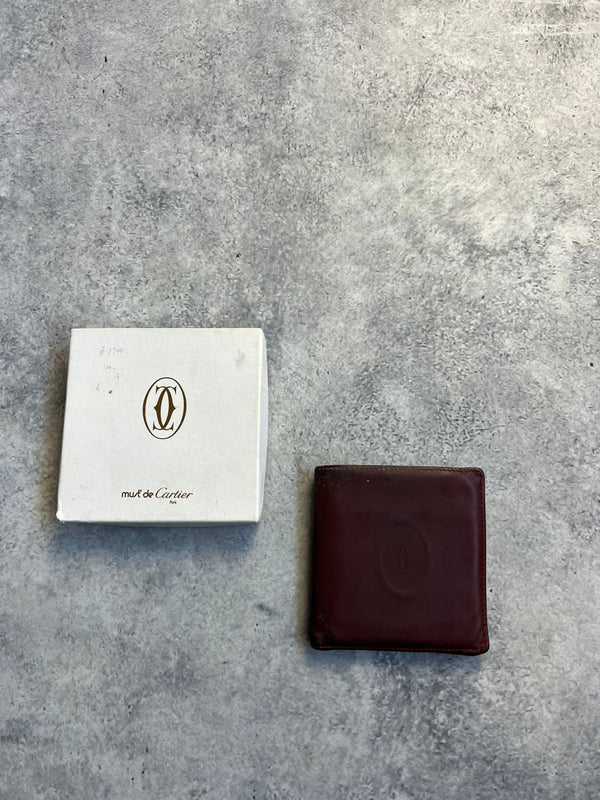 Cartier vintage wine red wallet