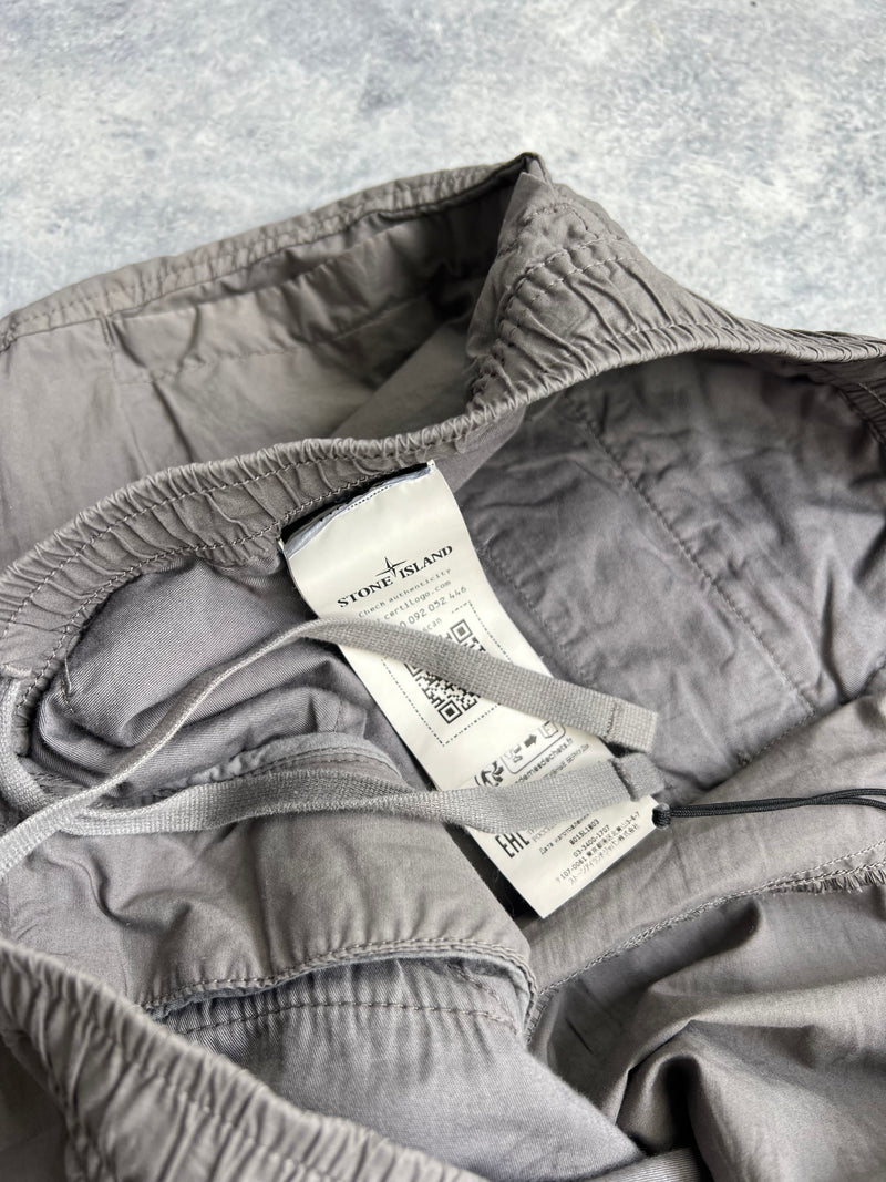 Stone island 2024 grey cargo shorts