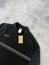 Nike dri-fit black 1/4 zip track top