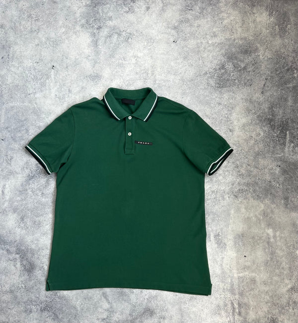 Prada green polo shirt