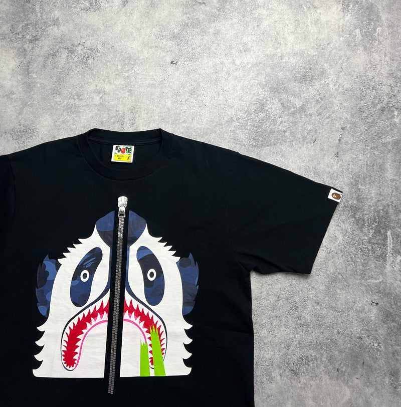 Bape black panda graphic tee