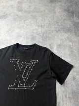 Louis Vuitton black stitch logo tee