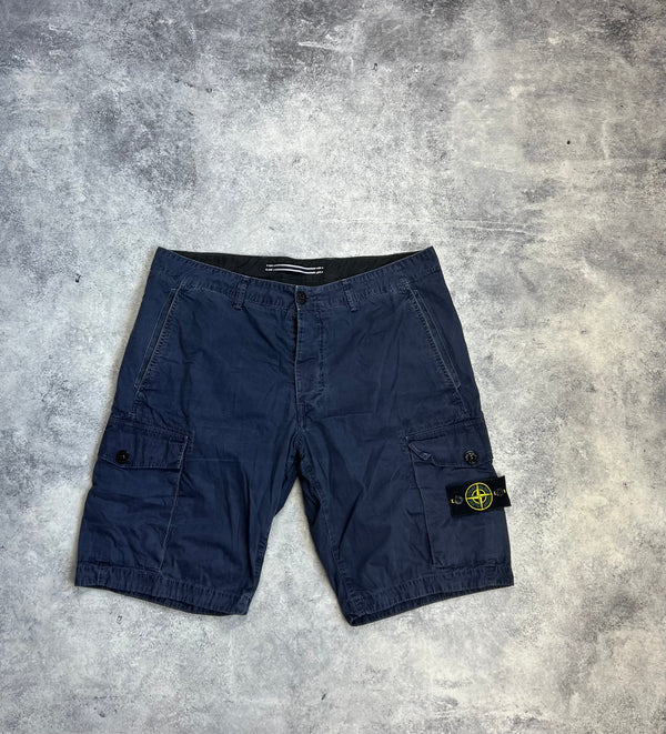 Stone island 2017 navy blue cargo shorts