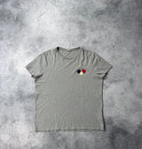 Moncler grey tri-logo tee