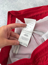Moncler red swim shorts