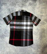 Burberry short sleeve charcoal shirt