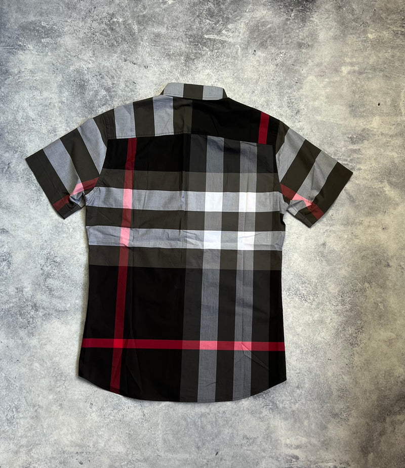 Burberry short sleeve charcoal shirt