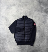 Canada goose navy marine Hybridge knit jacket
