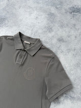 Moncler grey polo shirt
