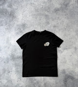 Moncler black double logo tee